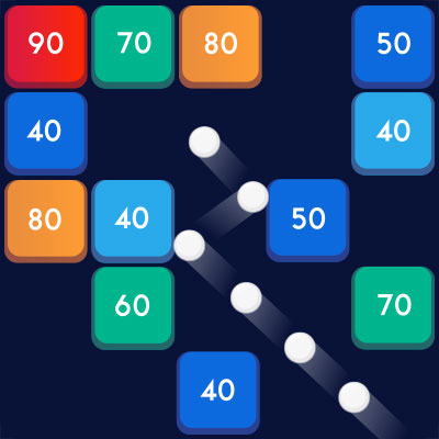 数字のブロック崩し
