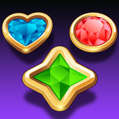 おもちゃの宝石パズル
